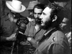 Fidel Castro on the radio